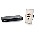 C2G 300ft VGA+3.5mm Audio+RS232 over Cat5 Box Transmitter/Wall Plate Receiver 1 thumbnail image