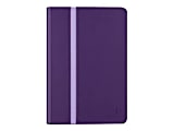 Belkin Stripe Cover - Flip cover for tablet - plum