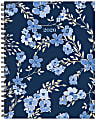 2026 Willow Creek Press Weekly/Monthly Softcover Planner, 8-1/2" x 11", Blue Floral, January To December, 56707 1 thumbnail image