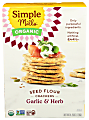 Simple Mills Seed Flour Crackers, Garlic & Herb, 4.25 Oz, Total Qty 6 1 thumbnail image