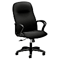HON® Gamut Executive High-Back Chair, Black