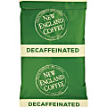 New England Coffee Single-Serve Coffee Packets, Decaffeinated, Breakfast Blend, Carton Of 24