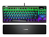 SteelSeries Apex 7 TKL - Keyboard - with display - backlit - USB - QWERTY - key switch: red