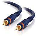 C2G Velocity 1.5ft Velocity S/PDIF Digital Audio Coax Cable - Digital audio cable (coaxial) - RCA male to RCA male - 1.5 ft - triple shielded - blue 1 thumbnail image