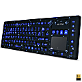 Delton M90 Medical Grade Airtight Waterproof Wireless Backlit Computer Keyboard With Touchpad, Black 1 thumbnail image