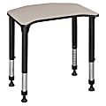 Regency Ferris 26"W Height Adjustable Student Activity Desk, Maple/Black 1 thumbnail image