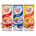 Coffee-Mate Creamer Singles Variety Pack, 0.38 Oz, 50 Creamers Per Carton, Case of 3 Cartons
