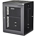 StarTech.com Wallmount Server Rack Cabinet - Hinged Enclosure - 15U - Wallmount Network Cabinet - 16.1in Deep - RK1520WALHM 1 thumbnail image