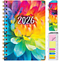 2026 Excello Brands Hardcover Fashion Daily/Weekly/Monthly Planner, 5.5" x 8", Rainbow Petals November 2025 - December 2026, (FSHN-CY26-58-41) 1 thumbnail image