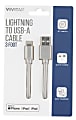 Vivitar Lightning To USB-A Cable, 3', Gray, NIL1003