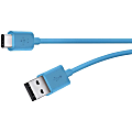 Belkin MIXIT†‘ 2.0 USB-A to USB-C Charge Cable (Also Known as USB Type-C) - First End: 1 x USB 2.0 Type C - Male - Second End: 1 x USB 2.0 Type A - Male - 480 Mbit/s - Shielding - Blue 1 thumbnail image