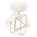 U Brands® Magnetic LED Prism Locker Light, 6-3/4”H x 4-15/16”W x 4-15/16”D, White/Gold 1 thumbnail image