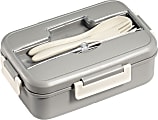 Fit & Fresh Lunch Wheat Bento Box, 2-3/4”H x 3”W x 8-1/4”D, Multicolor 1 thumbnail image