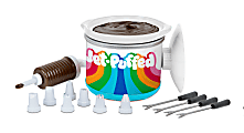 Nostalgia Jet-Puffed Chocolate Dipping Pot, 5-3/4”H x 6-1/2”W x 6-1/2”D, White 1 thumbnail image