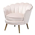 Baxton Studio 8862 Seashell Accent Chair, Light Beige 1 thumbnail image