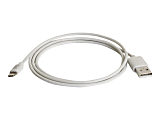 C2G 1m Lightning Cable - USB A to Lightning Cable - Charging Cable - Lightning cable - Lightning male to USB male - 3.3 ft - shielded - white 1 thumbnail image