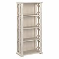Bush Business Furniture Homestead 67"H 4-Shelf Farmhouse Bookcase, Linen White Oak, Standard Delivery 1 thumbnail image
