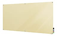 Ghent Harmony Magnetic Glass Unframed Dry-Erase Whiteboard, 48" x 72", Beige