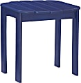 Linon Troy Indoor/Outdoor End Table, 18-1/8"H x 18-1/2"W x 18-1/8"D, Blue 1 thumbnail image