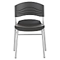 Iceberg CaféWorks Café Chairs, Black/Graphite, Set Of 2 1 thumbnail image