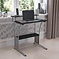 Flash Furniture Clifton 28"W Computer Desk, Black 1 thumbnail image