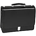 McKlein Bucktown Leather Briefcase, Black