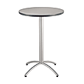 Iceberg CaféWorks Table, 42"H x 30"W x 30"D, Gray/Silver