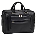 McKlein West Loop Leather Briefcase, Black 1 thumbnail image