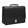 McKlein Lexington Leather Expandable Briefcase, Black 1 thumbnail image