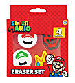 Innovative Designs Licensed Eraser Set, 1-1/4” x 1-1/4”, Super Mario Brothers, Set Of 4 Erasers 1 thumbnail image