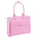 McKlein Winnetka Italian Leather Briefcase, Pink