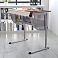 Flash Furniture Adjustable Drawing And Drafting Table, Pewter