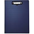 Mobile OPS Unbreakable Recycled Clipboard - 0.50" Clip Capacity - Top Opening - 8 1/2" x 11" - Low-profile - Blue - 1 Each