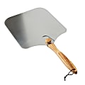 Old Stone Aluminum Pizza Peel With Folding Wood Handle, 14" x 16", Silver 1 thumbnail image