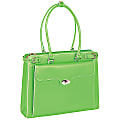 McKlein Winnetka Italian Leather Briefcase, Green