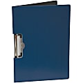 Mobile OPS Unbreakable Recycled Clipboard - 0.50" Clip Capacity - Side Opening - 8 1/2" x 11" - Low-profile - Blue - 1 Each
