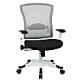 Office Star™ Space Seating Mesh Mid-Back Chair, Black/White