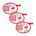 Custom Printed Outdoor Weatherproof 1-, 2- Or 3-Color Labels And Stickers, 2-7/8" x 3-3/4" Oval, Box Of 250 Labels 1 thumbnail image