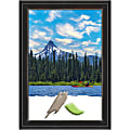 Amanti Art Picture Frame, 30" x 42", Matted For 24" x 36", Ridge Black