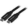 StarTech.com 4m 13 ft USB C Cable with Power Delivery (5A) - M/M - USB 2.0 - USB-IF Certified - USB 2.0 Type C Cable - 6.56 ft USB Data Transfer Cable for MacBook, Chromebook, Docking Station, Notebook