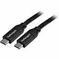 StarTech.com 4m 13 ft USB C Cable with Power Delivery (5A) - M/M - USB 2.0 - USB-IF Certified - USB 2.0 Type C Cable - 6.56 ft USB Data Transfer Cable for MacBook, Chromebook, Docking Station, Notebook