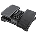 Mount-It! Dual Pedal Ergonomic Footrest, 16-13/16” x 6-5/16”, Black