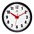 Infinity Instruments Impact Wall Office Clock, 15"H x 15"W x 2"D, Black 1 thumbnail image
