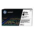 HP 654X Black High Yield Toner Cartridge, CF330X