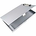 Saunders Tuff Writer Recycled Aluminum Clipboard - 1" Clip Capacity - Side Opening - 12" Sheet Size - Aluminum - Silver - 1 Each 1 thumbnail image