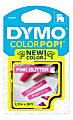DYMO® ColorPop Labeler D1 Tape, 1/2" x 10', White/Pink 1 thumbnail image