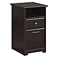 Bush Business Furniture Cabot 19-2/3"D Vertical 2-Drawer File Cabinet, Espresso Oak, Standard Delivery