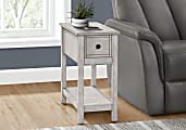 Monarch Specialties Mae Rectangular Accent Table, 24-1/4”H x 11-3/4”W x 21-3/4”D, Gray 1 thumbnail image