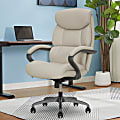 Serta® SmartLayers™ Bellmore Big & Tall Ergonomic Vegan Leather High-Back Executive Office Chair, Beige 1 thumbnail image