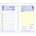 2024 AT-A-GLANCE® QuickNotes Daily Loose-Leaf Desk Calendar Refill, 3-1/2" x 6", January To December 2024, E51750